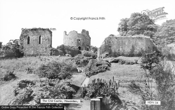 Photo of Hawarden, The Old Castle c.1955