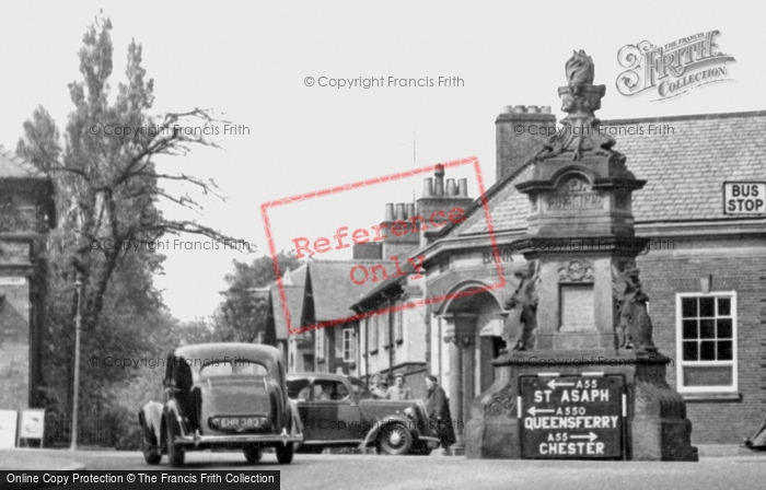 Photo of Hawarden, Village And Fountain c.1955