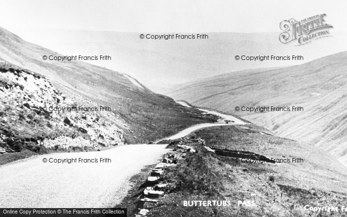 Photo of Hawes, Buttertubs Pass c.1950