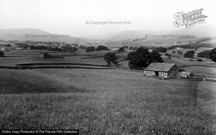 Photo of Hawes, From Burtersett c.1955