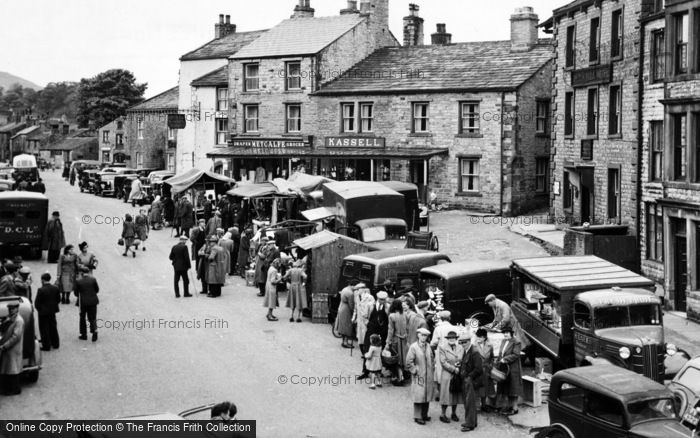 Photo of Hawes, The Market c.1950
