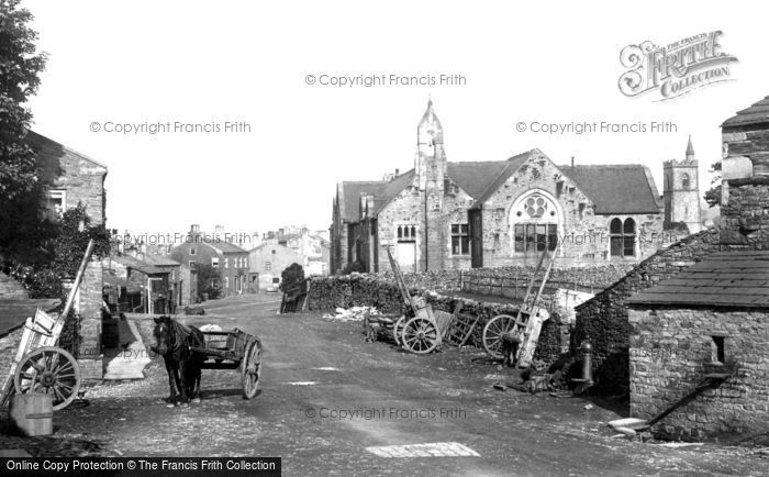 Photo of Hawes, The School And Village 1900