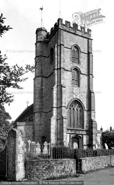 Photo of Hawkchurch, St John The Baptist Church Tower c.1955