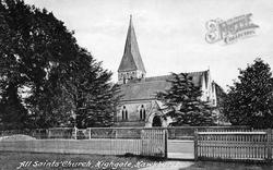 All Saints Church c.1920, Hawkhurst