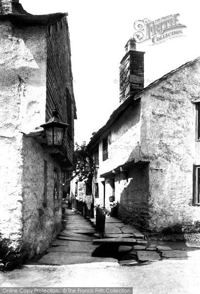 Photo of Hawkshead, Flag Street 1892
