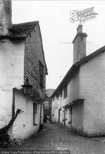 Photo of Hawkshead, Flag Street 1896
