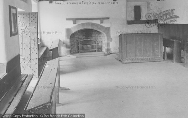 Photo of Hawkshead, Grammar School, William Wordsworth's Desk 1912