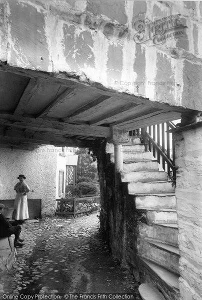 Photo of Hawkshead, Old Pillared House 1912