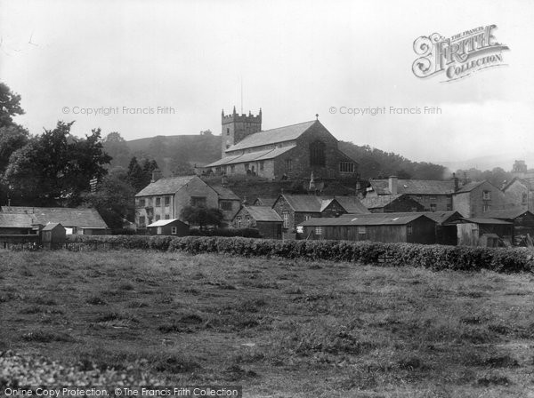 Photo of Hawkshead, The Church And Wordsworth's Grammar School 1929