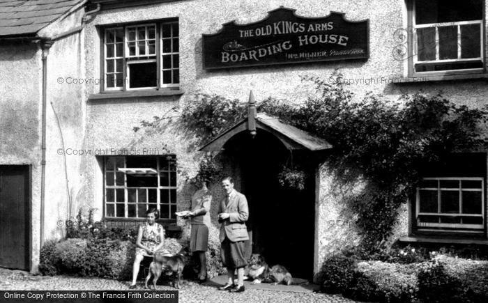 Photo of Hawkshead, The Old King's Arms Boarding House 1929