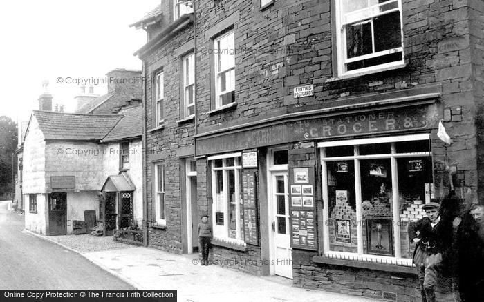Photo of Hawkshead, The Post Office 1912