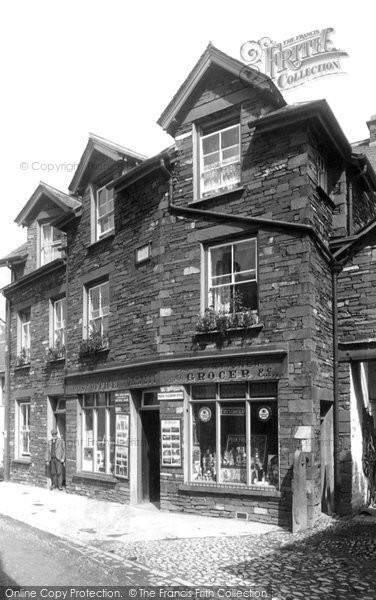 Photo of Hawkshead, Village Post Office 1896