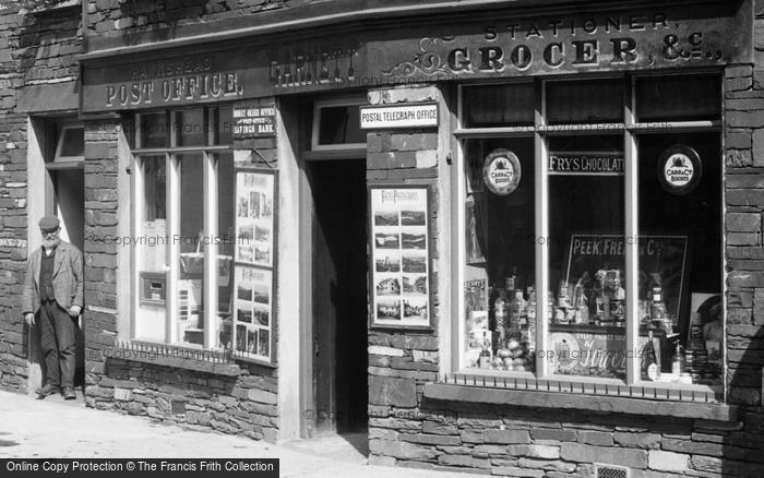 Photo of Hawkshead, Village Post Office 1896