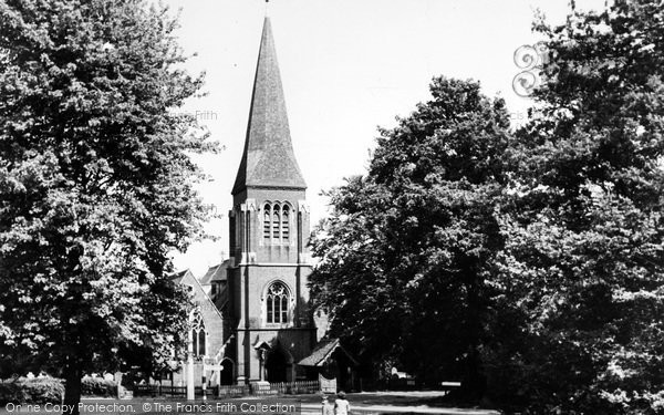 Photo of Hawley, Holy Trinity Parish Church c.1955