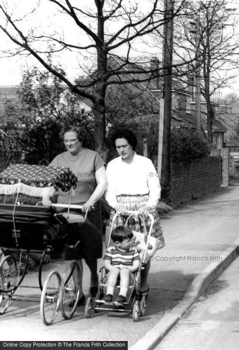 Photo of Hawley, Women With Prams, Sandy Lane c.1960