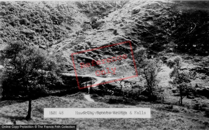 Photo of Haworth, Bronte Bridge And Falls c.1955