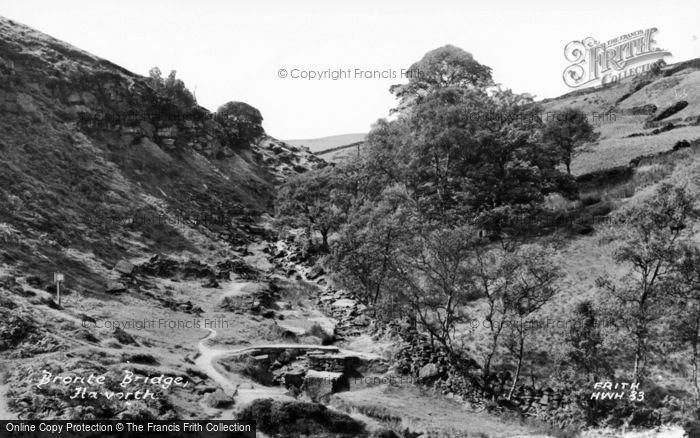 Photo of Haworth, Bronte Bridge c.1955