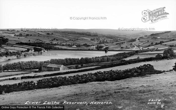 Photo of Haworth, Lower Laithe Reservoir c.1955