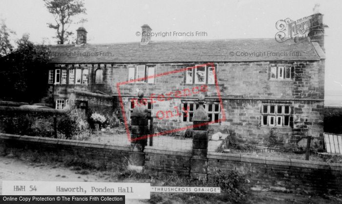Photo of Haworth, Ponden Hall, 'thrushcross Grange' c.1955
