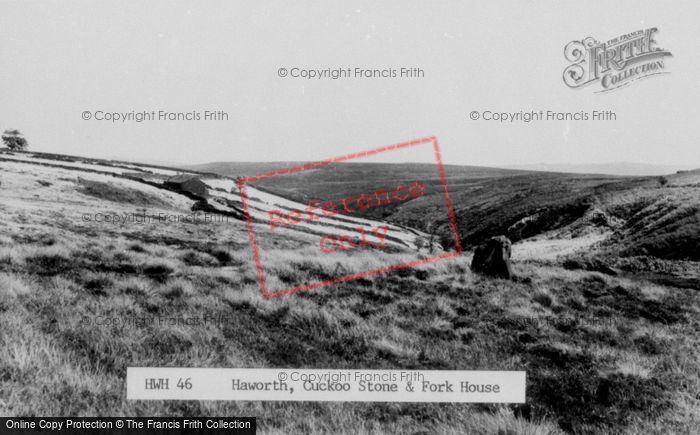 Photo of Haworth, The Cuckoo Stone And Fork House c.1955