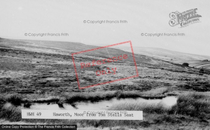 Photo of Haworth, The Moor From Tom Stells Seat c.1955