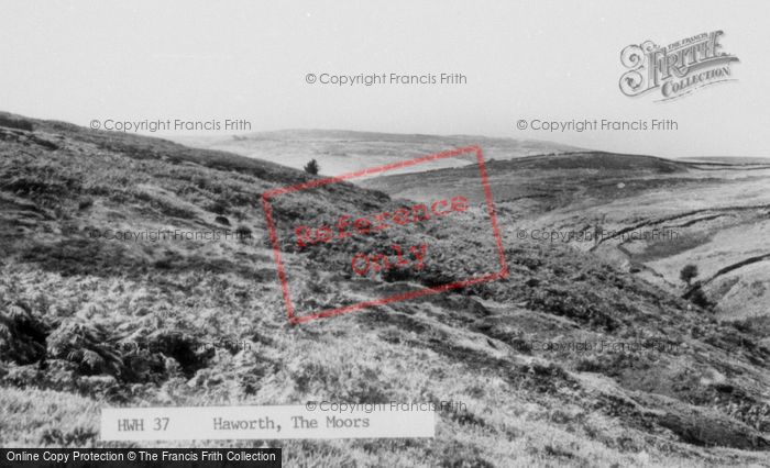 Photo of Haworth, The Moors c.1955