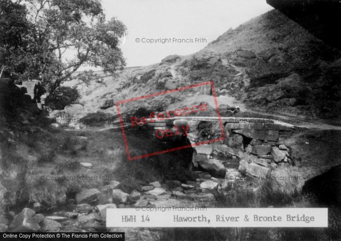 Photo of Haworth, The River And Bronte Bridge c.1955