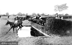 Hawthorn Hill, Horse Racing, The Water Jump c.1888, Hawthorn Corner
