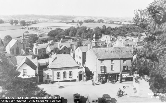 Photo of Hay On Wye, From The Castle c.1955