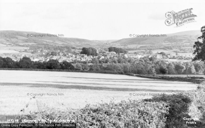 Photo of Hay On Wye, General View c.1955