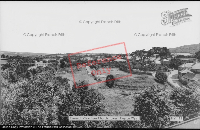 Photo of Hay On Wye, General View From Church Tower 1963