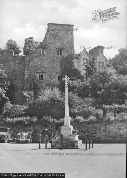 Photo of Hay On Wye, Memorial And Castle c.1950