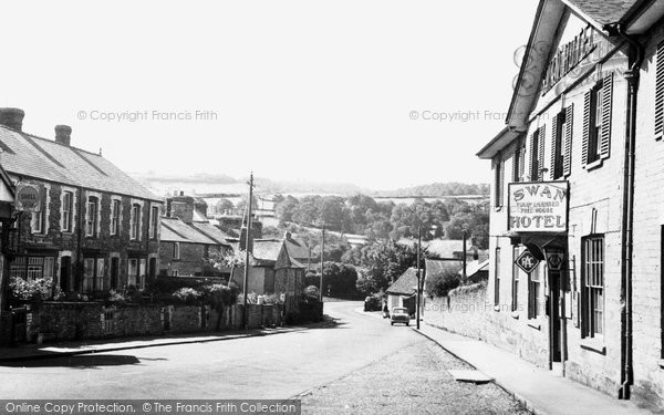 Photo of Hay On Wye, Swan Bank c.1955