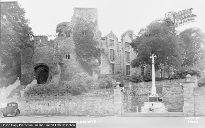 Photo of Hay On Wye, The Castle And Memorial c.1955