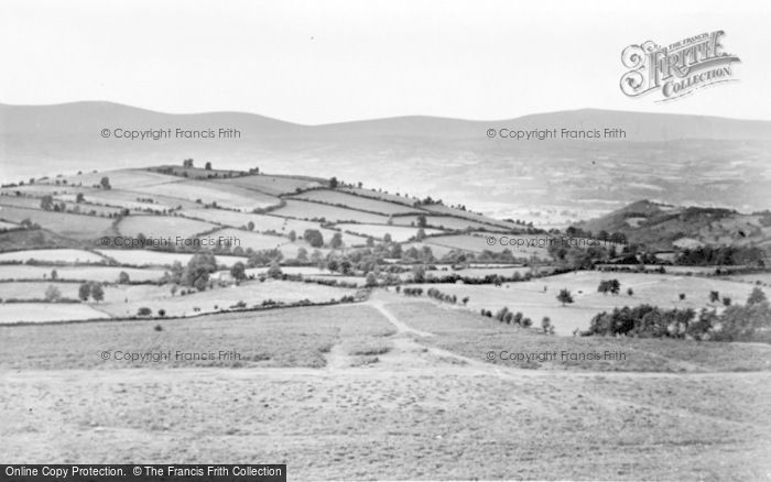 Photo of Hay On Wye, View From Hills c.1955