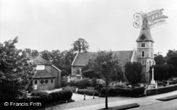 Church And Village Hall c.1955, Hayes