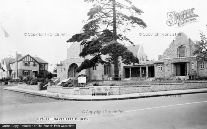 Photo of Hayes, Hayes Free Church c.1960