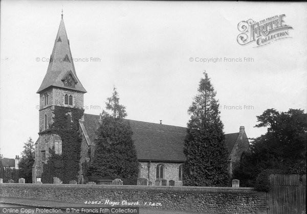Photo of Hayes, St Mary's Church 1899