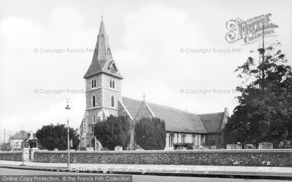 Photo of Hayes, St Mary's Church c.1955