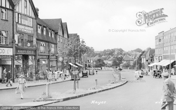Photo of Hayes, Station Approach c.1955