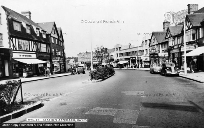 Photo of Hayes, Station Approach c.1960