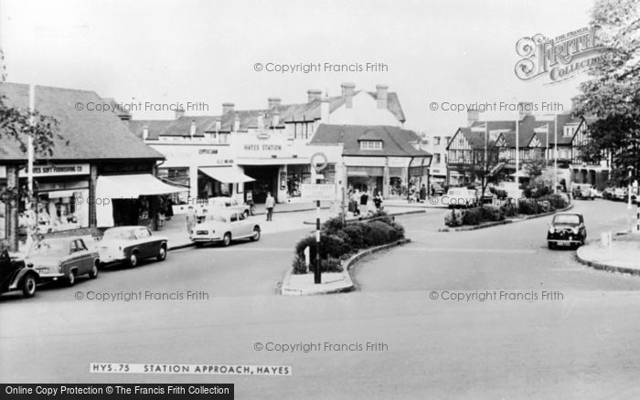 Photo of Hayes, Station Approach c.1960