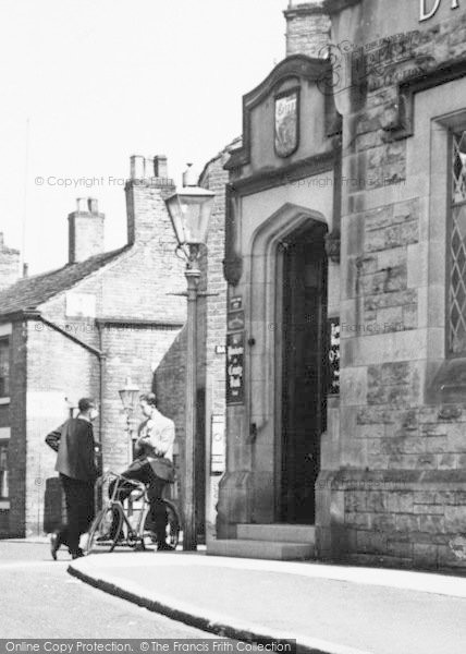 Photo of Hayfield, Young Men In Market Street c.1950