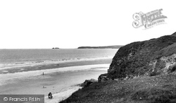 The Beach And Godrevy c.1955, Hayle