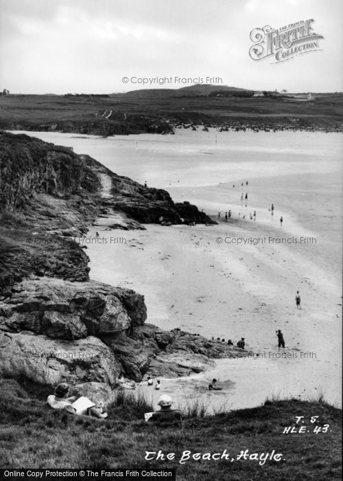 Photo of Hayle, The Beach c.1955