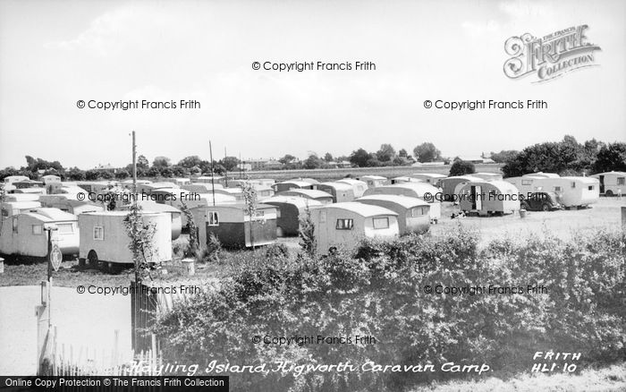 Photo of Hayling Island, Higworth Caravan Camp c.1955