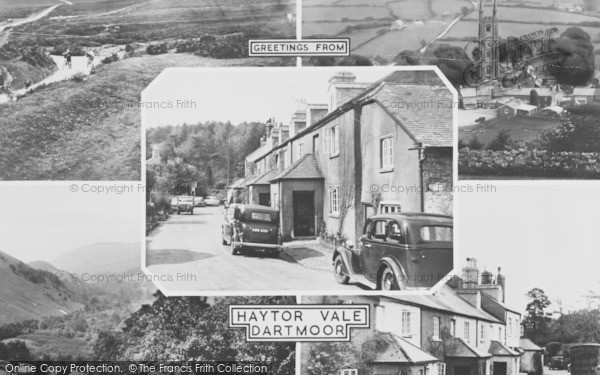 Photo of Haytor Vale, Composite c.1955