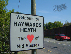 Beech Hurst, Welcome Sign 2005, Haywards Heath