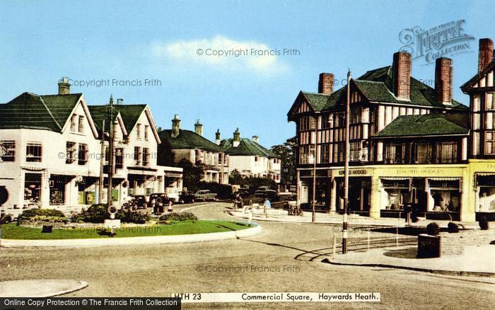 Photo of Haywards Heath, Commercial Square c.1960
