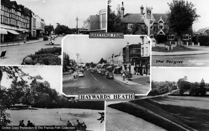 Photo of Haywards Heath, Composite c.1955